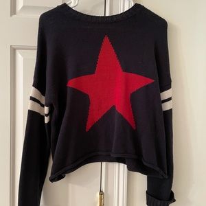 Show Me Your Mumu Red Star knit sweater